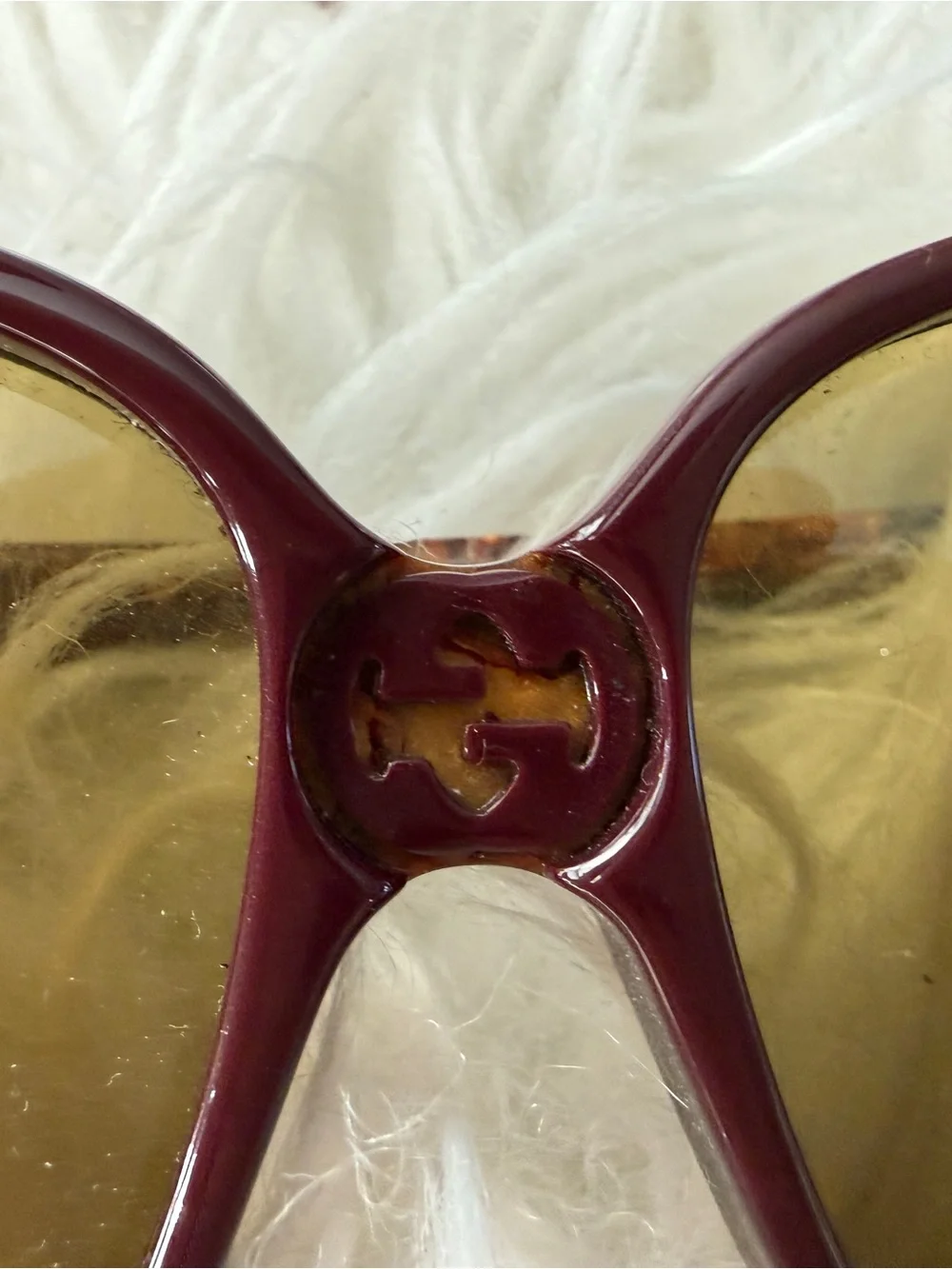 Gucci Women's Wine Sunglasses with Oversized Lenses